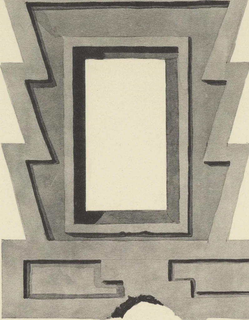 An illustration from Monumentos del arte mexicano antiguo : Ornamentación, mitología, tributos y monumentos : [volume 2] / por el Dr. Antonio Peñafiel, 1890, leaf 86