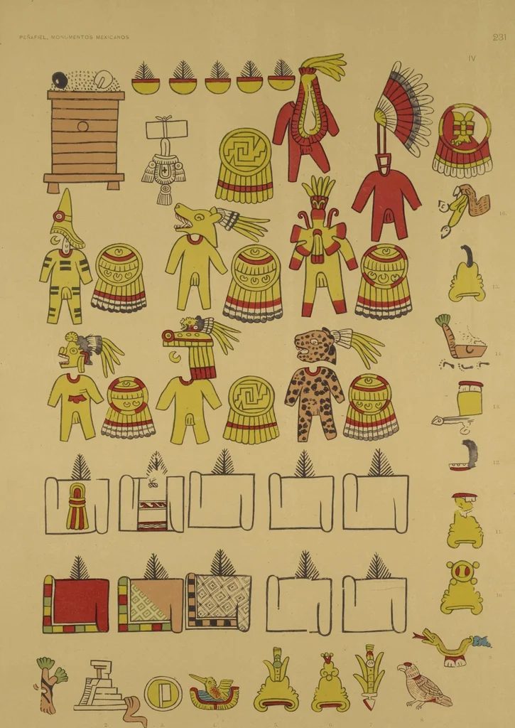 An illustration from Monumentos del arte mexicano antiguo : Ornamentación, mitología, tributos y monumentos : [volume 3] / por el Dr. Antonio Peñafiel, 1890, leaf 134