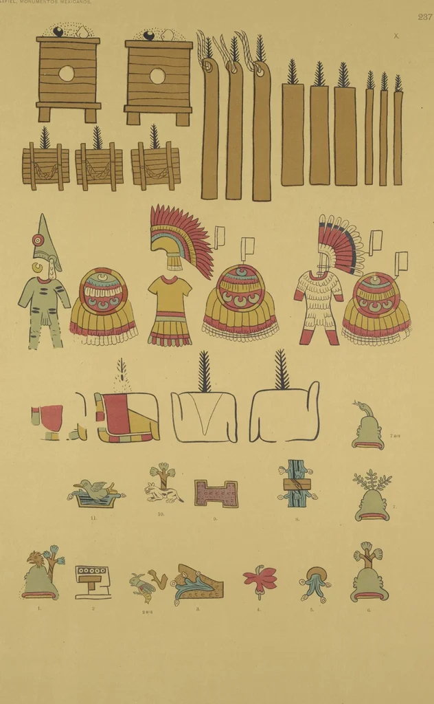 An illustration from Monumentos del arte mexicano antiguo : Ornamentación, mitología, tributos y monumentos : [volume 3] / por el Dr. Antonio Peñafiel, 1890, leaf 146