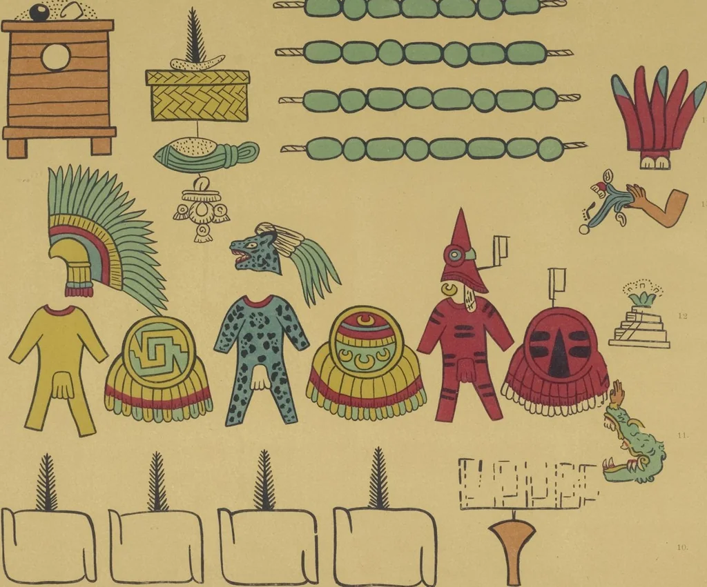 An illustration from Monumentos del arte mexicano antiguo : Ornamentación, mitología, tributos y monumentos : [volume 3] / por el Dr. Antonio Peñafiel, 1890, leaf 156