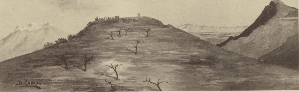 An illustration from Monumentos del arte mexicano antiguo : Ornamentación, mitología, tributos y monumentos : [volume 3] / por el Dr. Antonio Peñafiel, 1890, leaf 18