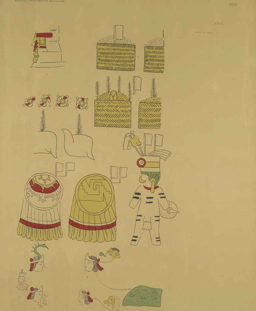 An illustration from Monumentos del arte mexicano antiguo : Ornamentación, mitología, tributos y monumentos : [volume 3] / por el Dr. Antonio Peñafiel, 1890, leaf 184