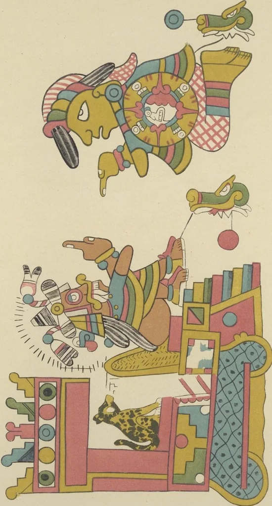 An illustration from Monumentos del arte mexicano antiguo : Ornamentación, mitología, tributos y monumentos : [volume 3] / por el Dr. Antonio Peñafiel, 1890, leaf 202