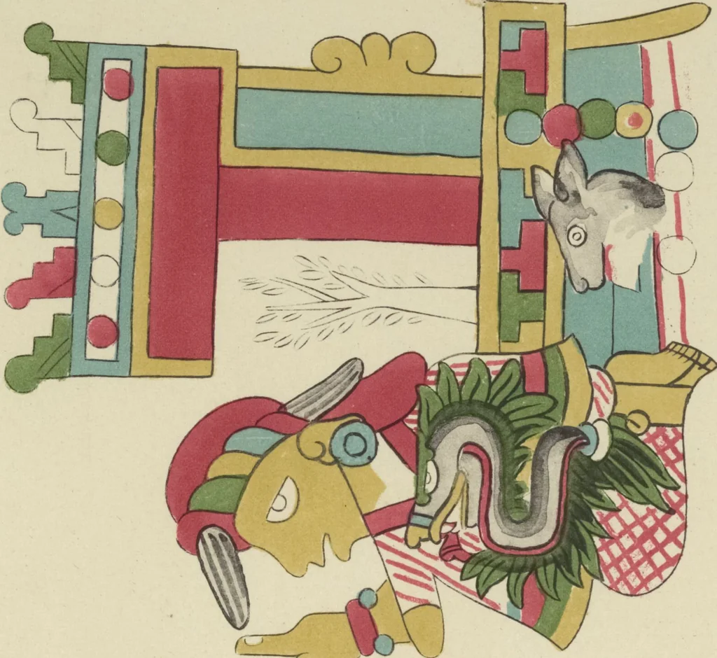 An illustration from Monumentos del arte mexicano antiguo : Ornamentación, mitología, tributos y monumentos : [volume 3] / por el Dr. Antonio Peñafiel, 1890, leaf 206