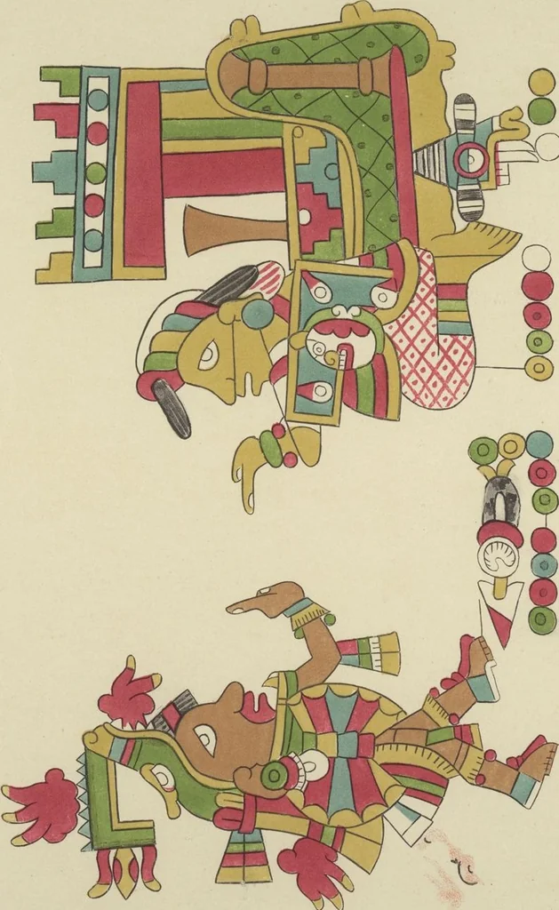 An illustration from Monumentos del arte mexicano antiguo : Ornamentación, mitología, tributos y monumentos : [volume 3] / por el Dr. Antonio Peñafiel, 1890, leaf 210
