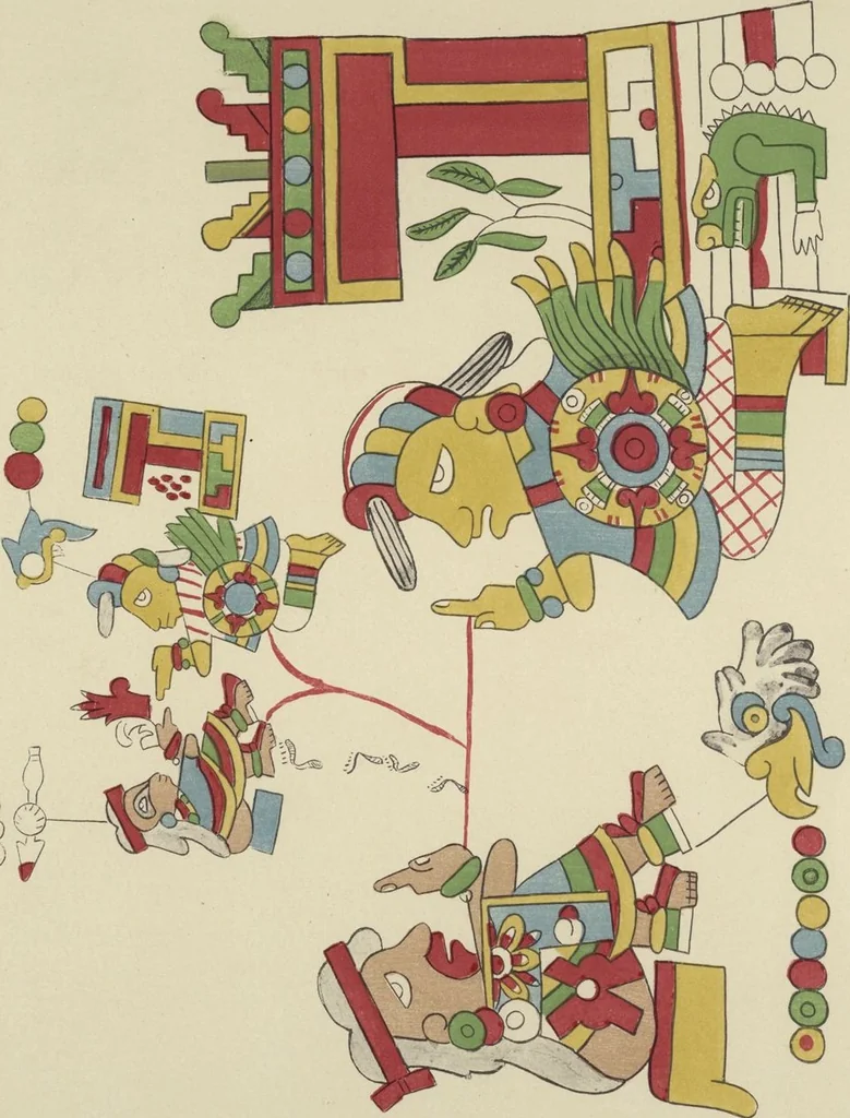An illustration from Monumentos del arte mexicano antiguo : Ornamentación, mitología, tributos y monumentos : [volume 3] / por el Dr. Antonio Peñafiel, 1890, leaf 212