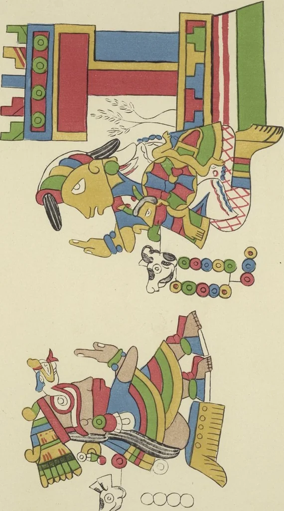 An illustration from Monumentos del arte mexicano antiguo : Ornamentación, mitología, tributos y monumentos : [volume 3] / por el Dr. Antonio Peñafiel, 1890, leaf 214