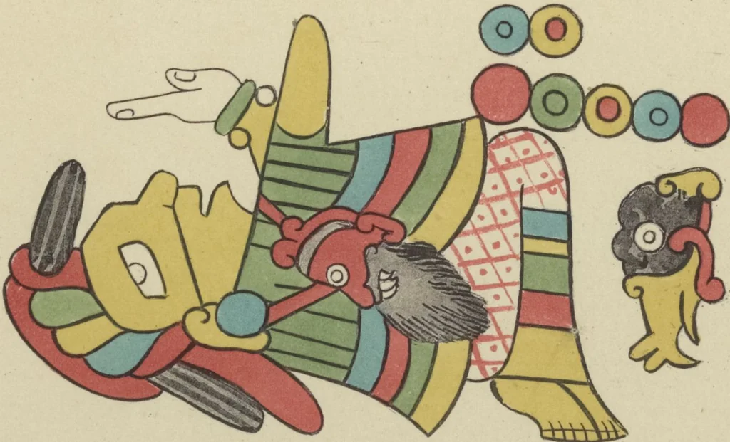 An illustration from Monumentos del arte mexicano antiguo : Ornamentación, mitología, tributos y monumentos : [volume 3] / por el Dr. Antonio Peñafiel, 1890, leaf 218