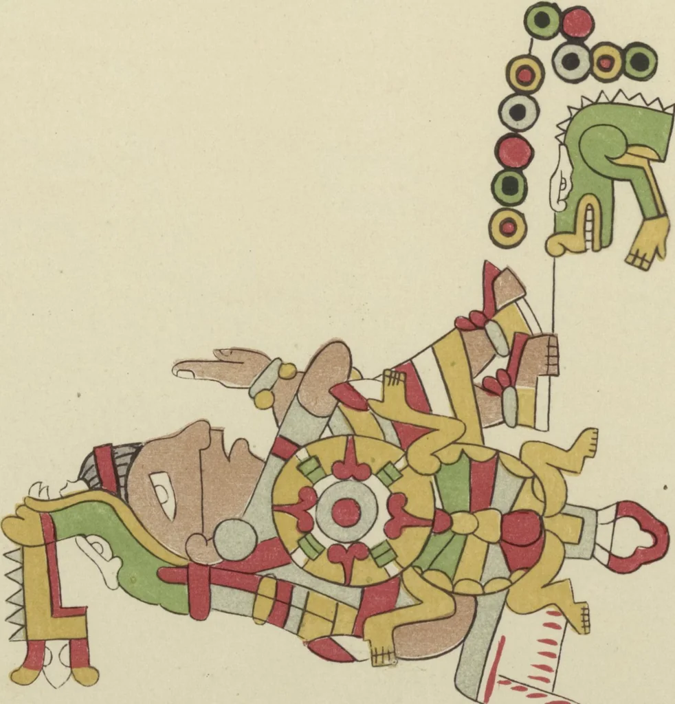 An illustration from Monumentos del arte mexicano antiguo : Ornamentación, mitología, tributos y monumentos : [volume 3] / por el Dr. Antonio Peñafiel, 1890, leaf 220