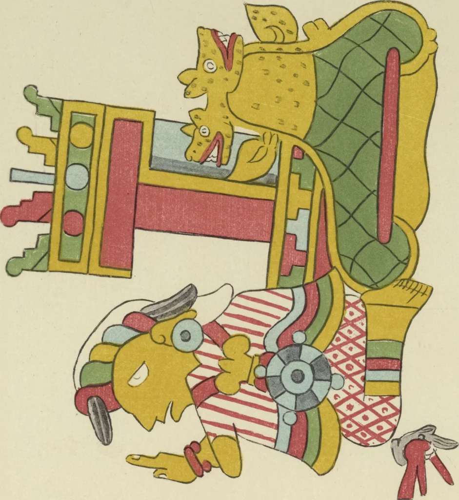An illustration from Monumentos del arte mexicano antiguo : Ornamentación, mitología, tributos y monumentos : [volume 3] / por el Dr. Antonio Peñafiel, 1890, leaf 228