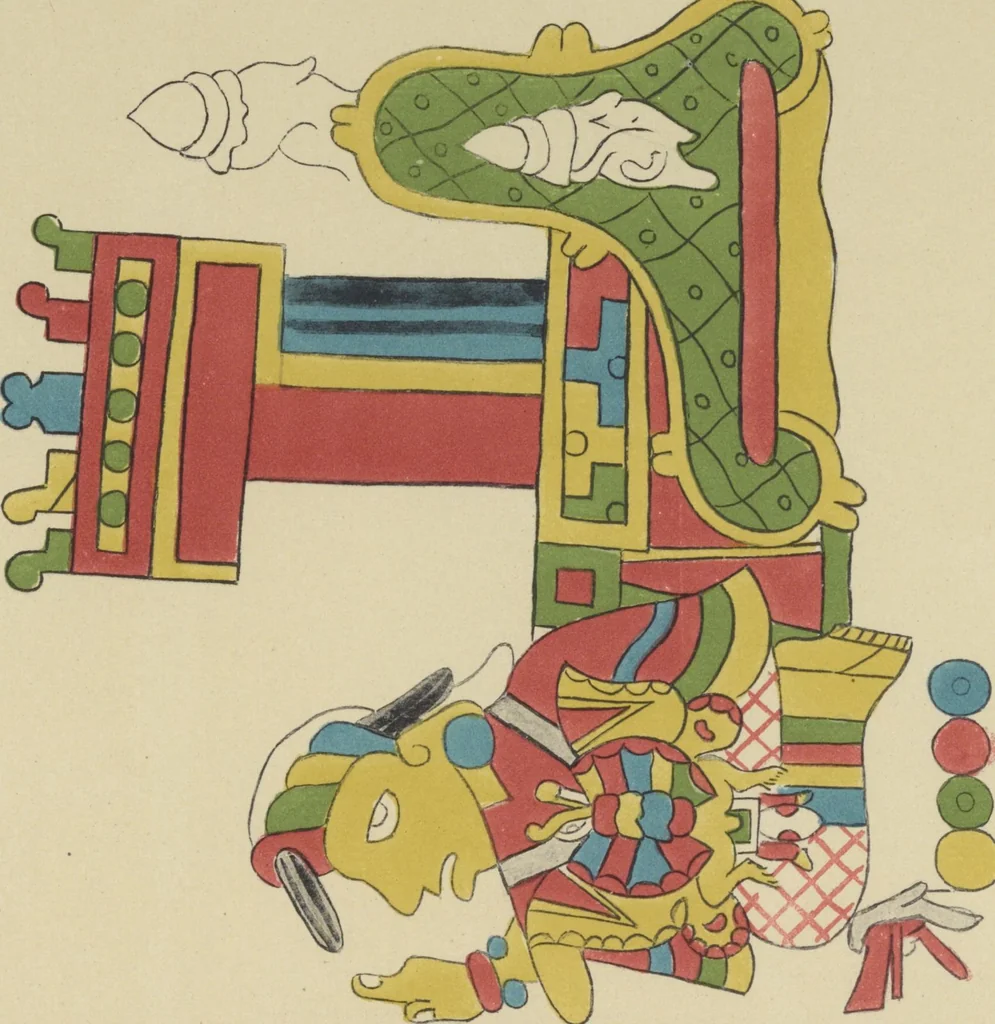 An illustration from Monumentos del arte mexicano antiguo : Ornamentación, mitología, tributos y monumentos : [volume 3] / por el Dr. Antonio Peñafiel, 1890, leaf 234