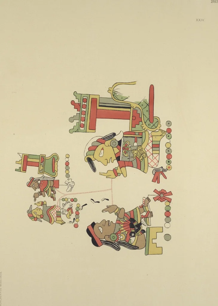 An illustration from Monumentos del arte mexicano antiguo : Ornamentación, mitología, tributos y monumentos : [volume 3] / por el Dr. Antonio Peñafiel, 1890, leaf 242