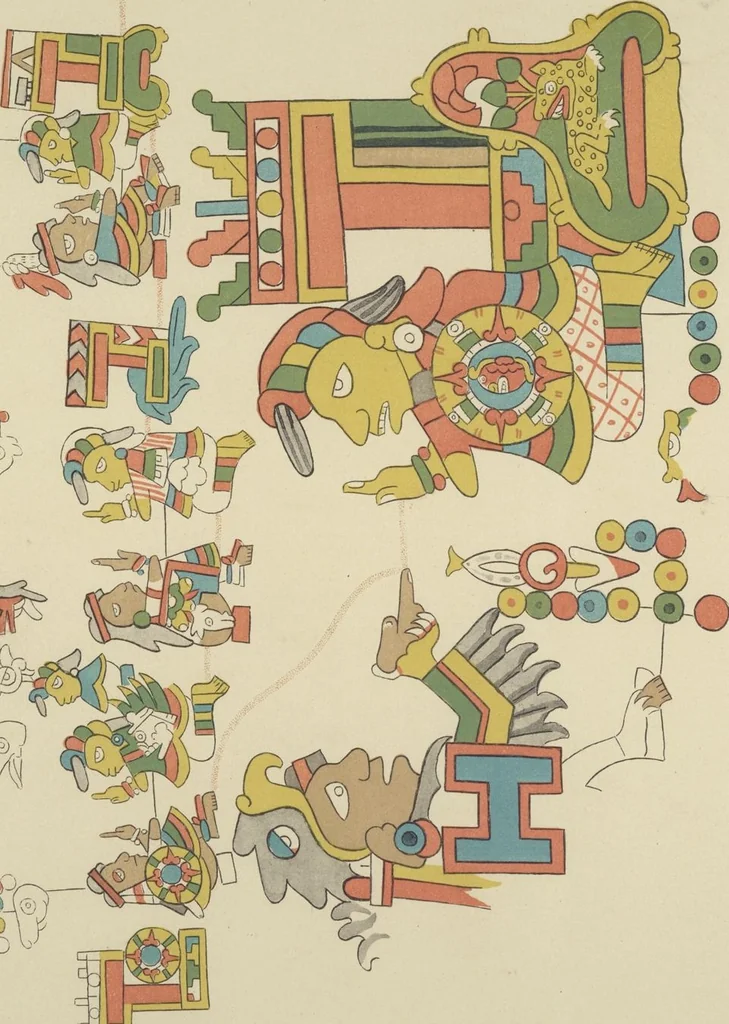 An illustration from Monumentos del arte mexicano antiguo : Ornamentación, mitología, tributos y monumentos : [volume 3] / por el Dr. Antonio Peñafiel, 1890, leaf 248