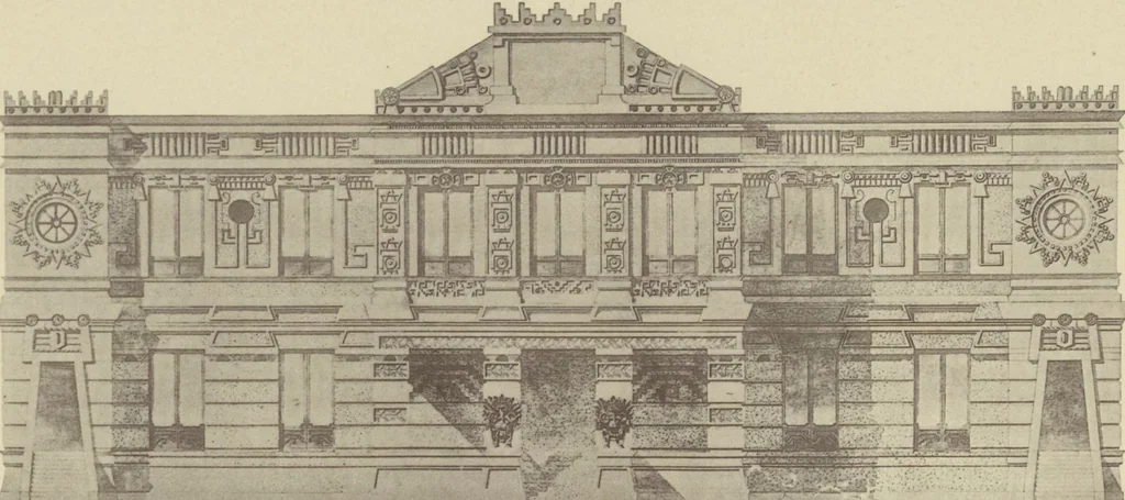 An illustration from Monumentos del arte mexicano antiguo : Ornamentación, mitología, tributos y monumentos : [volume 3] / por el Dr. Antonio Peñafiel, 1890, leaf 260