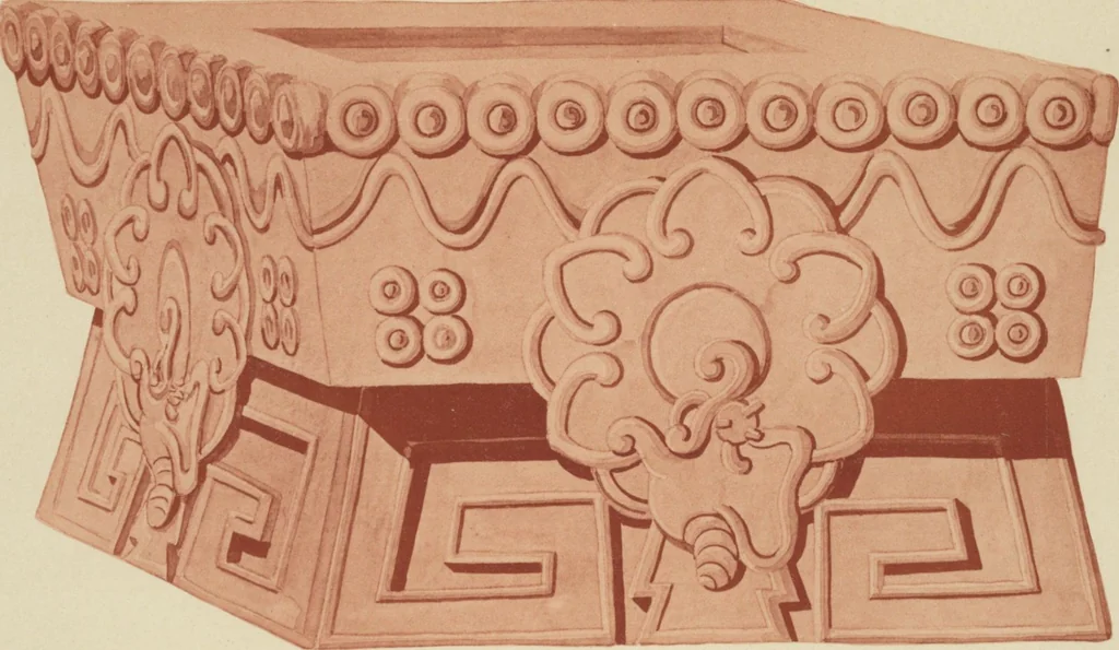 An illustration from Monumentos del arte mexicano antiguo : Ornamentación, mitología, tributos y monumentos : [volume 3] / por el Dr. Antonio Peñafiel, 1890, leaf 272
