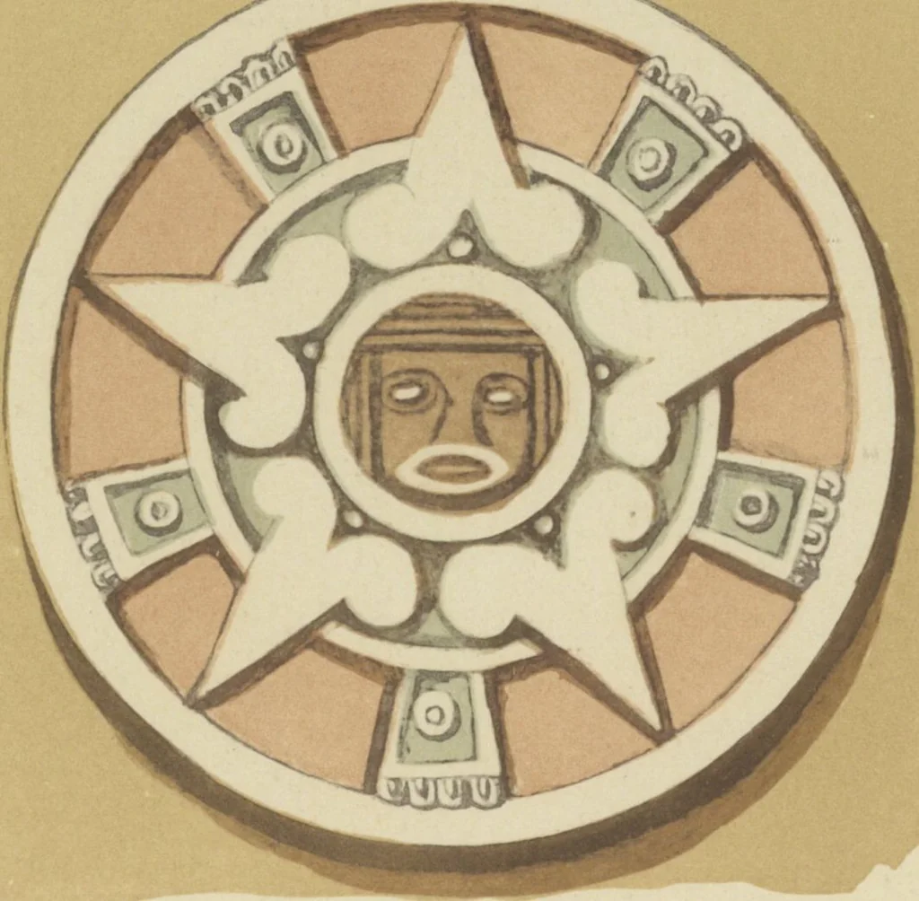 An illustration from Monumentos del arte mexicano antiguo : Ornamentación, mitología, tributos y monumentos : [volume 3] / por el Dr. Antonio Peñafiel, 1890, leaf 276