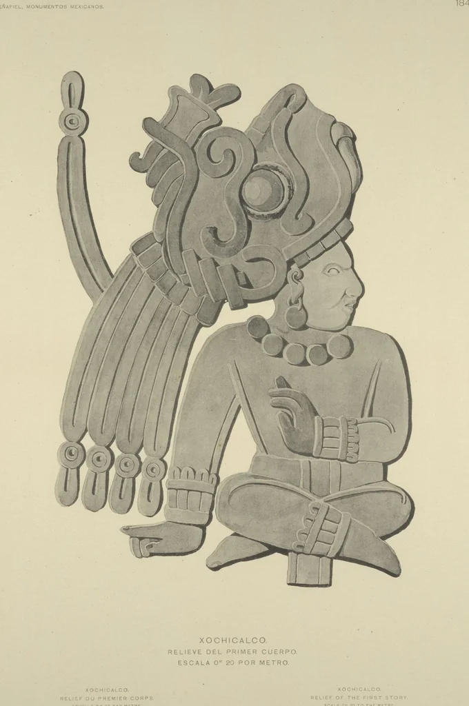 An illustration from Monumentos del arte mexicano antiguo : Ornamentación, mitología, tributos y monumentos : [volume 3] / por el Dr. Antonio Peñafiel, 1890, leaf 36