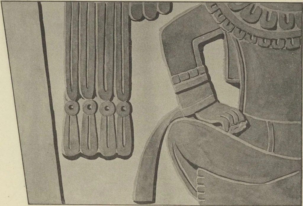 An illustration from Monumentos del arte mexicano antiguo : Ornamentación, mitología, tributos y monumentos : [volume 3] / por el Dr. Antonio Peñafiel, 1890, leaf 64
