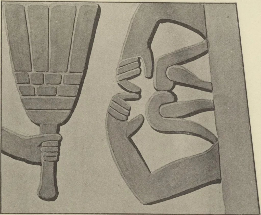 An illustration from Monumentos del arte mexicano antiguo : Ornamentación, mitología, tributos y monumentos : [volume 3] / por el Dr. Antonio Peñafiel, 1890, leaf 64