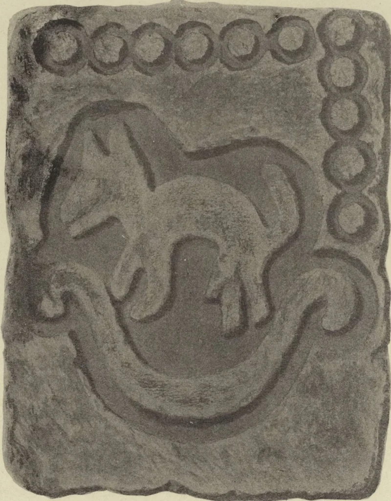 An illustration from Monumentos del arte mexicano antiguo : Ornamentación, mitología, tributos y monumentos : [volume 3] / por el Dr. Antonio Peñafiel, 1890, leaf 80