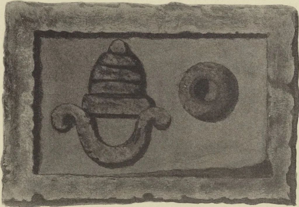 An illustration from Monumentos del arte mexicano antiguo : Ornamentación, mitología, tributos y monumentos : [volume 3] / por el Dr. Antonio Peñafiel, 1890, leaf 80
