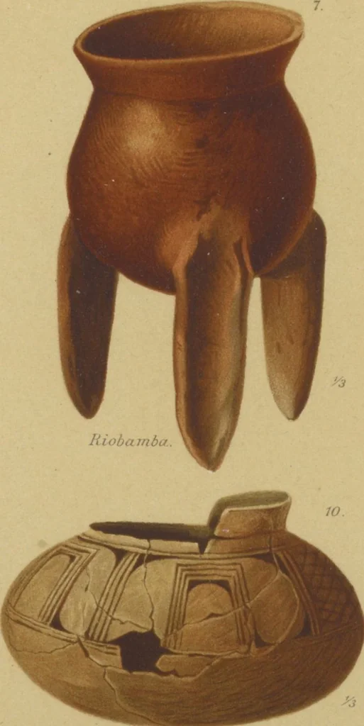 An illustration from Kultur und Industrie südamerikanischer Völker : nach dem im Besitze des Museums für Völkerkunde zu Leipzig befindlichen Sammlungen : [volume 1] / von A. Stübel, W. Reiss und B. Koppel ; Text und Beschreibung der Tafeln von Max Uhle, 1889, leaf 126