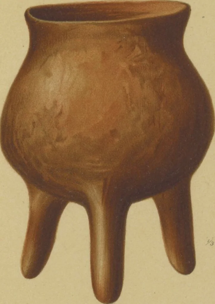 An illustration from Kultur und Industrie südamerikanischer Völker : nach dem im Besitze des Museums für Völkerkunde zu Leipzig befindlichen Sammlungen : [volume 1] / von A. Stübel, W. Reiss und B. Koppel ; Text und Beschreibung der Tafeln von Max Uhle, 1889, leaf 126
