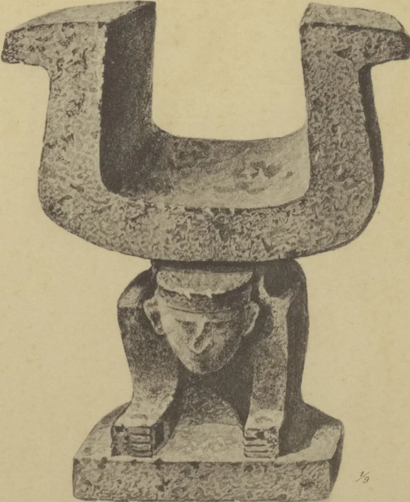 An illustration from Kultur und Industrie südamerikanischer Völker : nach dem im Besitze des Museums für Völkerkunde zu Leipzig befindlichen Sammlungen : [volume 1] / von A. Stübel, W. Reiss und B. Koppel ; Text und Beschreibung der Tafeln von Max Uhle, 1889, leaf 156