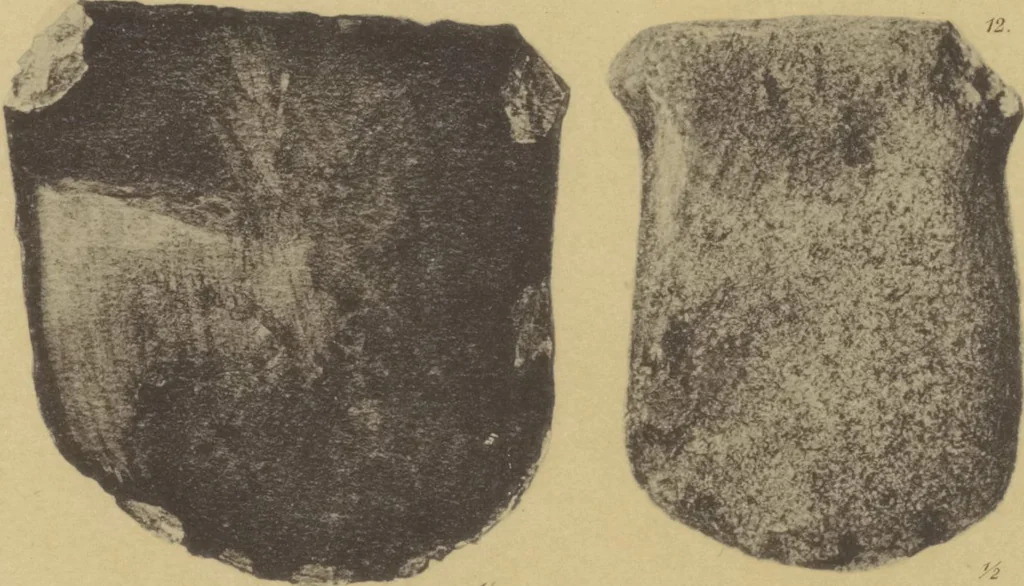 An illustration from Kultur und Industrie südamerikanischer Völker : nach dem im Besitze des Museums für Völkerkunde zu Leipzig befindlichen Sammlungen : [volume 1] / von A. Stübel, W. Reiss und B. Koppel ; Text und Beschreibung der Tafeln von Max Uhle, 1889, leaf 162