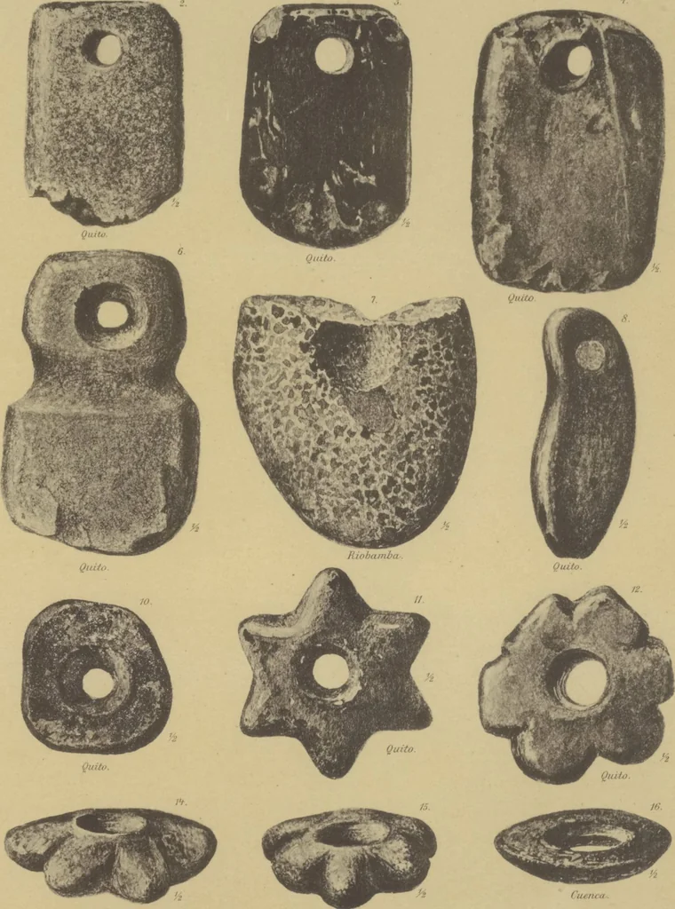 An illustration from Kultur und Industrie südamerikanischer Völker : nach dem im Besitze des Museums für Völkerkunde zu Leipzig befindlichen Sammlungen : [volume 1] / von A. Stübel, W. Reiss und B. Koppel ; Text und Beschreibung der Tafeln von Max Uhle, 1889, leaf 174