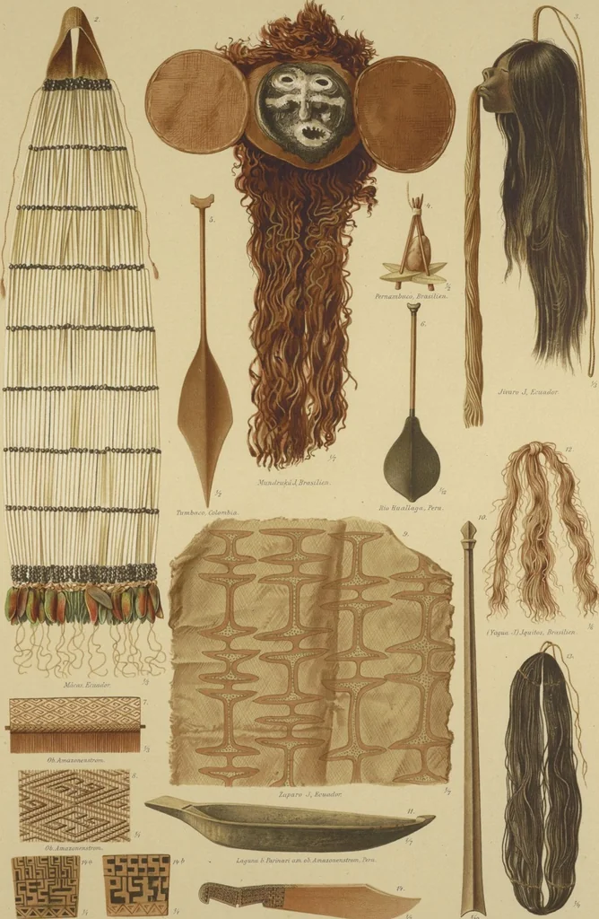 An illustration from Kultur und Industrie südamerikanischer Völker : nach dem im Besitze des Museums für Völkerkunde zu Leipzig befindlichen Sammlungen : [volume 2] / von A. Stübel, W. Reiss und B. Koppel ; Text und Beschreibung der Tafeln von Max Uhle, 1889, leaf 138