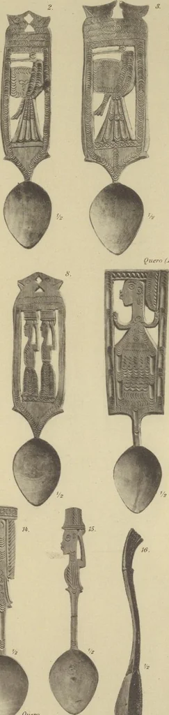 An illustration from Kultur und Industrie südamerikanischer Völker : nach dem im Besitze des Museums für Völkerkunde zu Leipzig befindlichen Sammlungen : [volume 2] / von A. Stübel, W. Reiss und B. Koppel ; Text und Beschreibung der Tafeln von Max Uhle, 1889, leaf 46