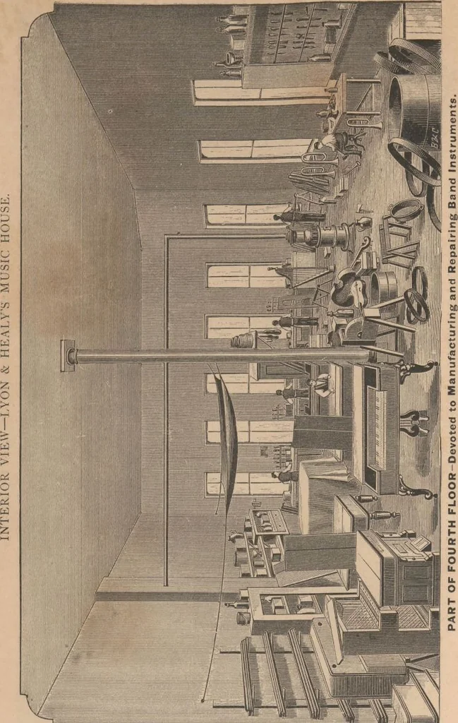 An illustration from Illustrated price list of band instruments : for sale by Lyon & Healy, Chicago, 1878, leaf 58