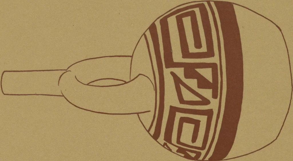 An illustration from Ancient Peruvian art : contributions to the archaeology of the empire of the Incas : [volume 1] / from his collections, by Arthur Baessler tr. by A.H. Keane ., 1902, leaf 25