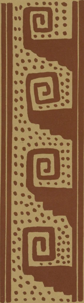 An illustration from Ancient Peruvian art : contributions to the archaeology of the empire of the Incas : [volume 1] / from his collections, by Arthur Baessler tr. by A.H. Keane ., 1902, leaf 25