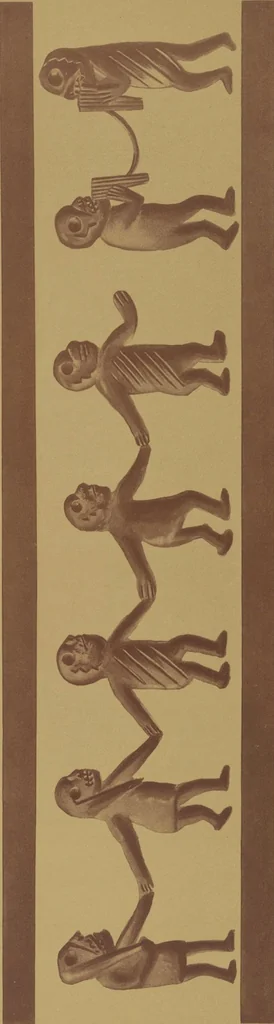 An illustration from Ancient Peruvian art : contributions to the archaeology of the empire of the Incas : [volume 3] / from his collections, by Arthur Baessler tr. by A.H. Keane ., 1902, leaf 125