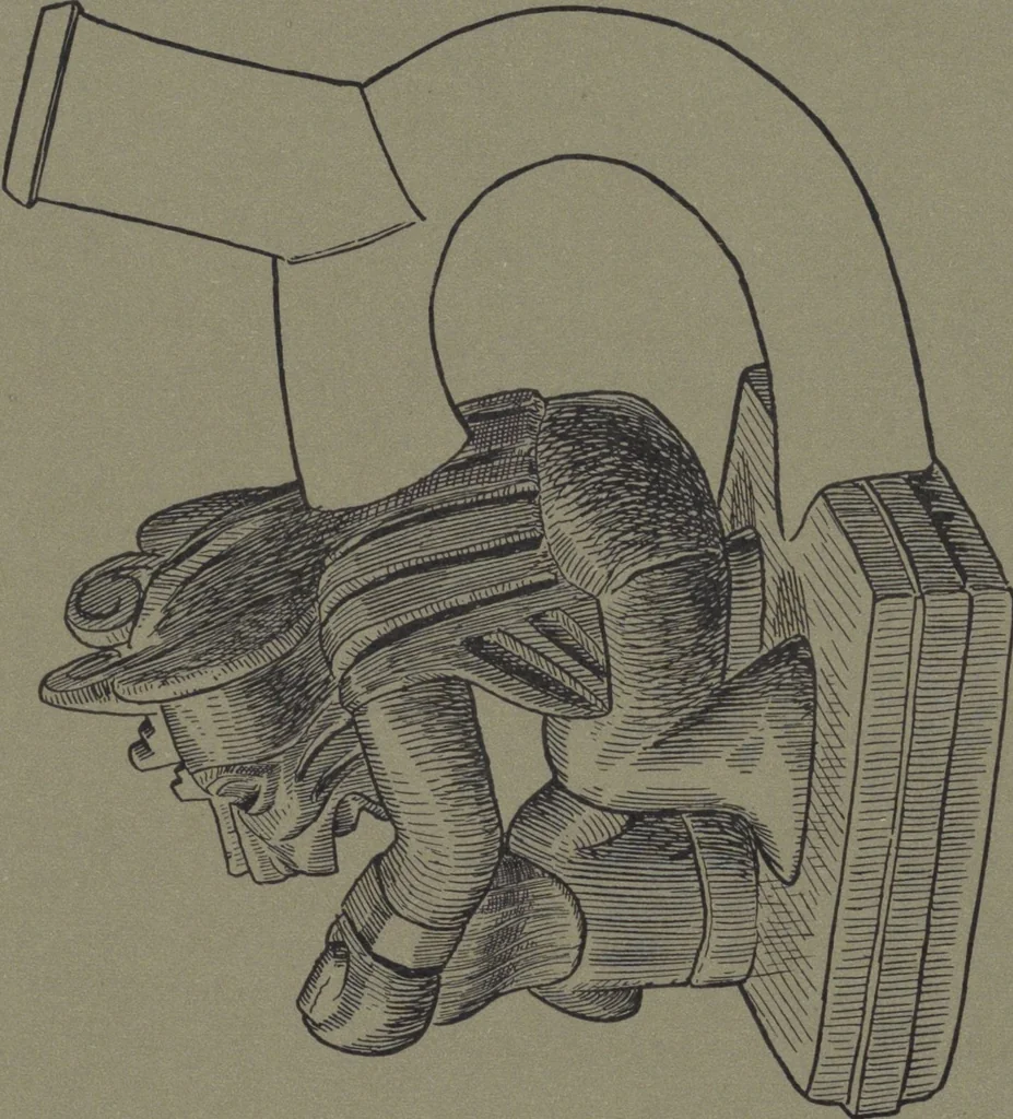 An illustration from Ancient Peruvian art : contributions to the archaeology of the empire of the Incas : [volume 3] / from his collections, by Arthur Baessler tr. by A.H. Keane ., 1902, leaf 15