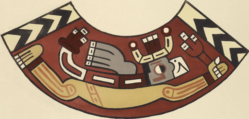 An illustration from Ancient Peruvian art : contributions to the archaeology of the empire of the Incas : [volume 4] / from his collections, by Arthur Baessler tr. by A.H. Keane ., 1902, leaf 13