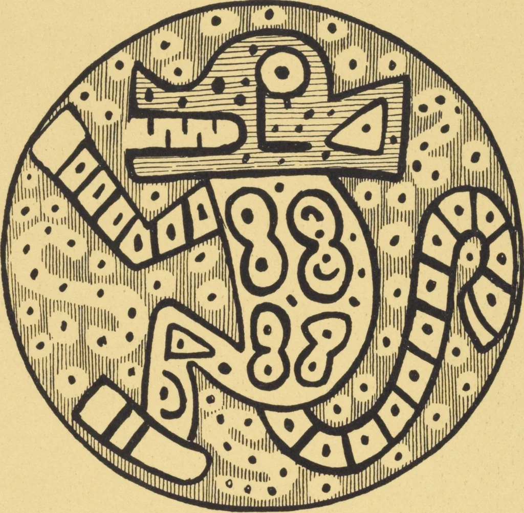 An illustration from Ancient Peruvian art : contributions to the archaeology of the empire of the Incas : [volume 4] / from his collections, by Arthur Baessler tr. by A.H. Keane ., 1902, leaf 29