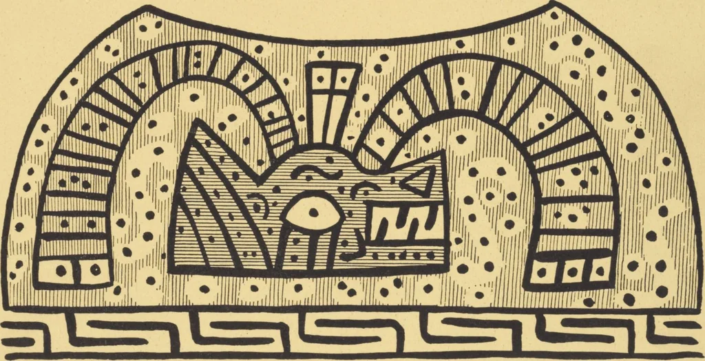 An illustration from Ancient Peruvian art : contributions to the archaeology of the empire of the Incas : [volume 4] / from his collections, by Arthur Baessler tr. by A.H. Keane ., 1902, leaf 29