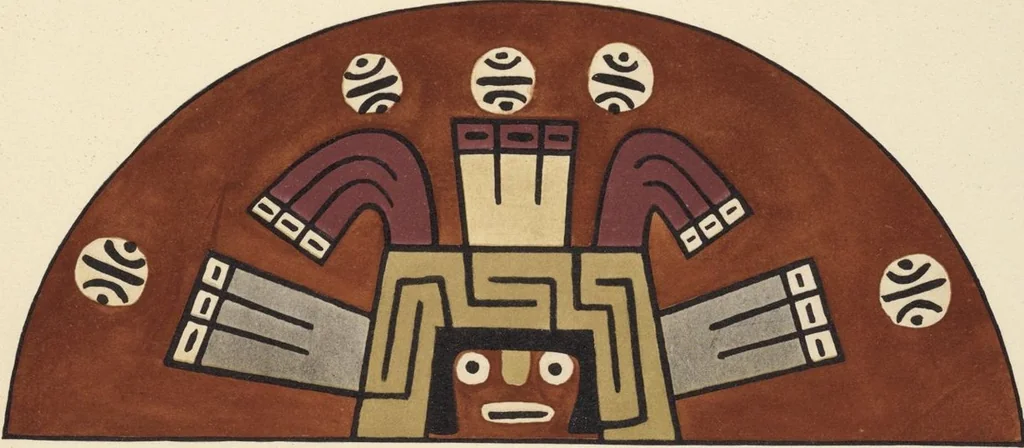 An illustration from Ancient Peruvian art : contributions to the archaeology of the empire of the Incas : [volume 4] / from his collections, by Arthur Baessler tr. by A.H. Keane ., 1902, leaf 39
