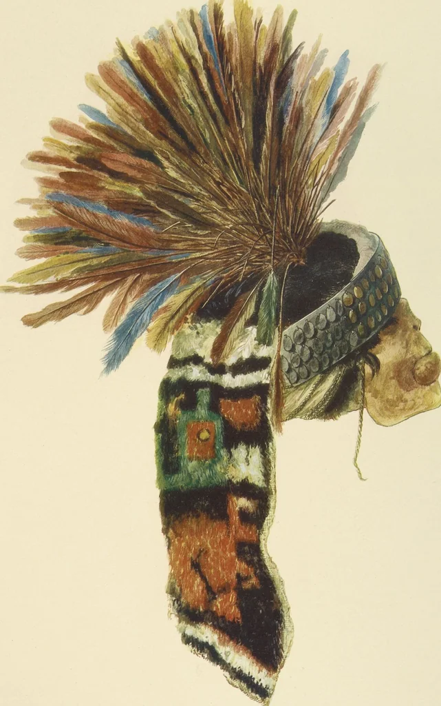 An illustration from Ancient Peruvian art : contributions to the archaeology of the empire of the Incas : [volume 4] / from his collections, by Arthur Baessler tr. by A.H. Keane ., 1902, leaf 65