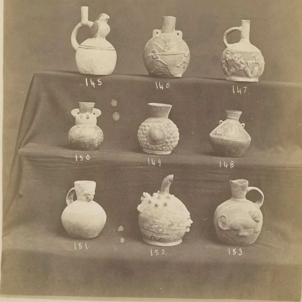 An illustration from Ancient pottery from the graves of Indians of Peru, South America : cheifly [sic] from the Santa valley near Chimbote ... photographed for W.W. Evans / by J.W. Hennager, New Rochelle, Jany. 1877, 1877, leaf 37