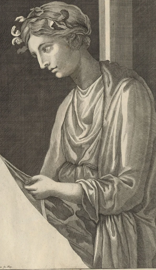 An illustration from Disegni intagliati in rame di pitture antiche ritrovate nelle scavazioni di Resina, 1746, leaf 15