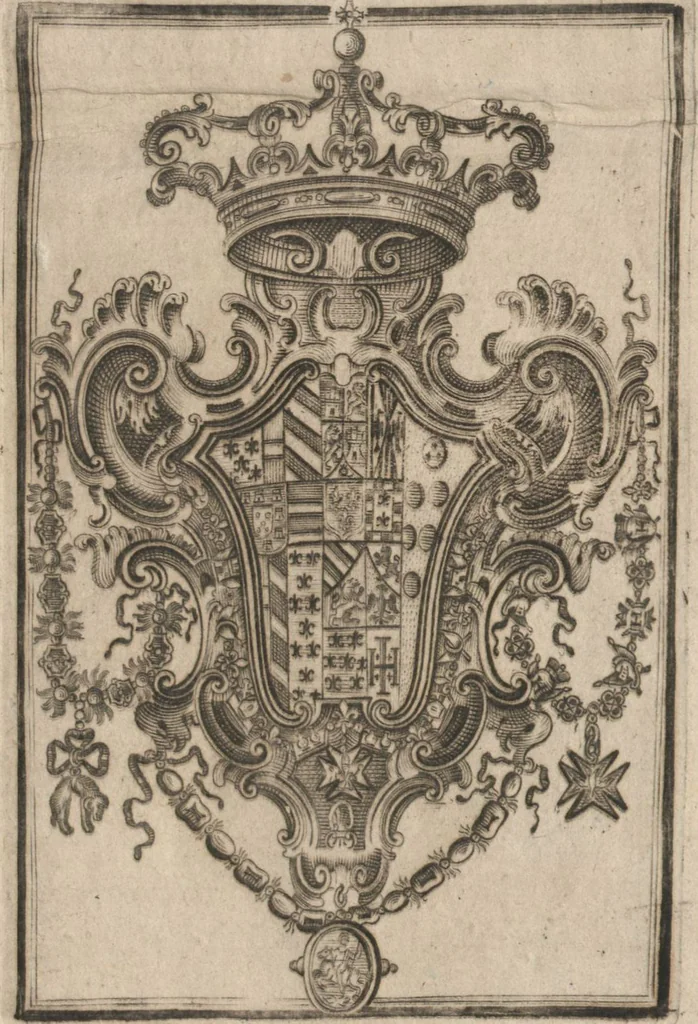 An illustration from Disegni intagliati in rame di pitture antiche ritrovate nelle scavazioni di Resina, 1746, leaf 2