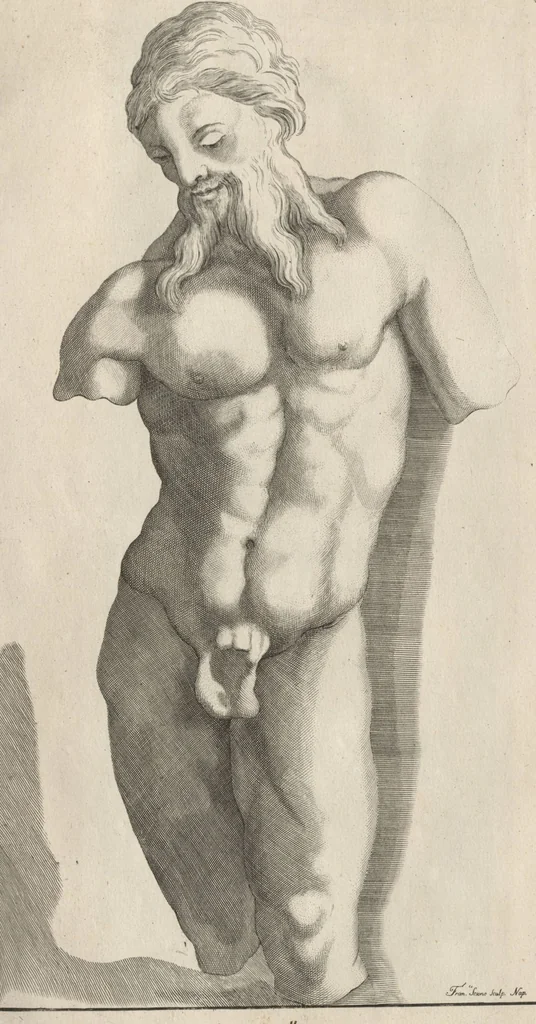 An illustration from Disegni intagliati in rame di pitture antiche ritrovate nelle scavazioni di Resina, 1746, leaf 23