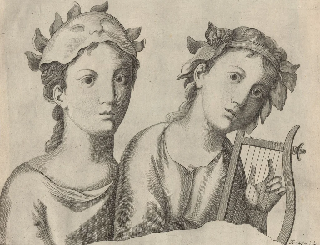 An illustration from Disegni intagliati in rame di pitture antiche ritrovate nelle scavazioni di Resina, 1746, leaf 25