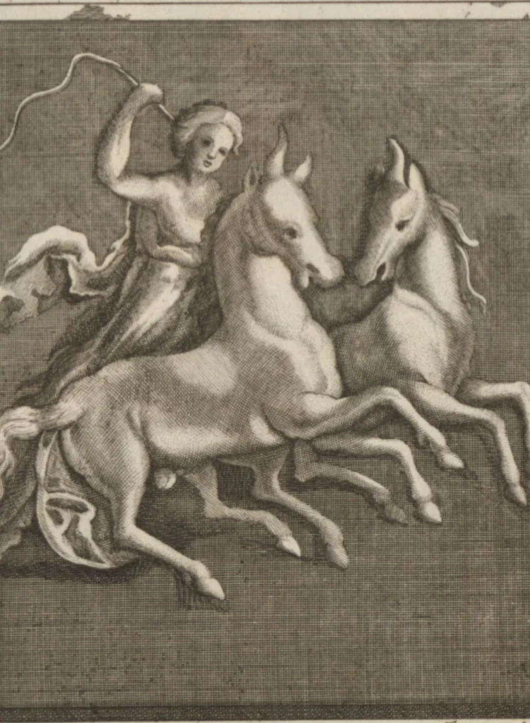 An illustration from Disegni intagliati in rame di pitture antiche ritrovate nelle scavazioni di Resina, 1746, leaf 54