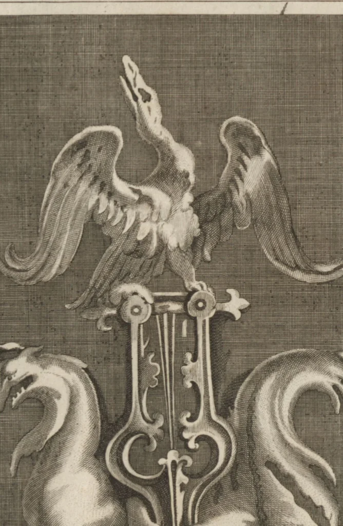 An illustration from Disegni intagliati in rame di pitture antiche ritrovate nelle scavazioni di Resina, 1746, leaf 54