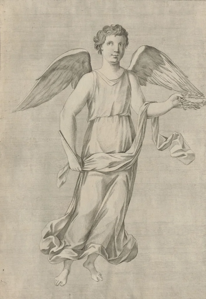 An illustration from Disegni intagliati in rame di pitture antiche ritrovate nelle scavazioni di Resina, 1746, leaf 55
